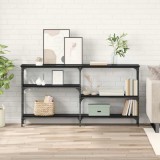 vidaXL Masă de consolă Stejar Negru 150 x 29 x 76,5 cm Lemn compozit 882798