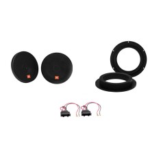 Kit audio VW Golf V, Difuzoare JBL STAGE2 624 240w, Inele MDF impregnat, mufe