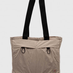 Dickies geanta FISHERSVILLES TOTE BAG culoarea bej, DK0A4YP6