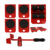 Set de role pentru transportul mobilei, cu ridicare, 5 in 1