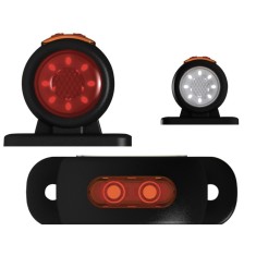 Lampa de gabarit LED NEON cu 3 fete luminoase: alb / rosu /galben , 12-24V
