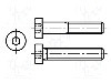 Surub M6, otel, 30mm, cap rotund, BOSSARD, M6X30/BN16 DIN7984
