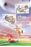 ROMANIA 2024 CAMPIONATUL EUROPEAN DE FOTBAL GERMANIA Bloc cu 2 timbre LP.2471a