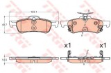 Set placute frana,frana disc HONDA CIVIC VIII Limuzina (FD, FA) (2005 - 2012) TRW GDB3588