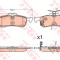 Set placute frana,frana disc HONDA CIVIC IX Tourer (FK) (2014 - 2016) TRW GDB3588