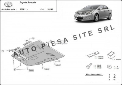 Scut metalic motor Toyota Avensis fabricata incepand cu 2008 APS-26,165 foto