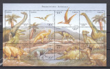 Liberia - DINOZAURI - Bloc xl - 12 val. - MNH, Nestampilat