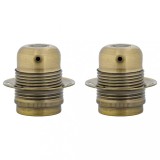Cumpara ieftin Suporturi de lampa 2 buc Bronz E27