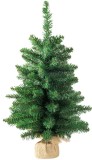 Brad artificial de Craciun 60 cm, extra des, &icirc;n iuta, MagicHome Leo