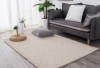 Covor Premium Belgian Model LOP Grofat 050, Marime 50 x 80 cm, Crem, Inaltime Fir 23 mm, Antiderapant, Antialergic, Poliester, Living, Dormitor, Sufra, Oem