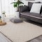 Covor Premium Belgian Model LOP Grofat 050, Marime 50 x 80 cm, Crem, Inaltime Fir 23 mm, Antiderapant, Antialergic, Poliester, Living, Dormitor, Sufra