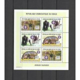 DR CONGO 2003 FAUNA ANIMALE SALBATICE ELEFANTI GORILE HIPOPOTAMI