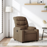 Gossi fotoliu rabatabil, maro, material textil