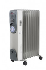 Calorifer electric cu timer ZILAN ZLN-9225, 9 elementi, Putere 2000 W, 3 trepte de putere, Termostat de siguranta, Termostat reglabil foto