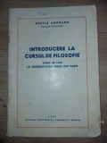 Introducere la cursul de filosofie tinut in 1945 la Universitatea noua din Paris Cecile Angrand