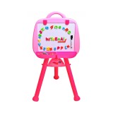 Placa magnetica roz cu litere si numere, Malplay 102606