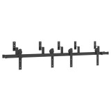 Cumpara ieftin Set feronerie pentru usa glisanta, negru, 183 cm, otel