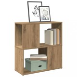 VidaXL Bibliotecă, stejar artizanal, 60x24x63 cm, lemn prelucrat