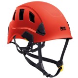 Cască Alpinism PETZL Strato Vent, 53-63cm, Roșie, Ușoară, Protecție Electrică, Accesorizare Frontală/Vizieră/Antifoane, CE EN 12492/397