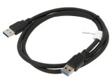 Cablu USB 3.0 A-A nichelat 1m negru