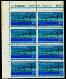 1972 LP795 Danube Bridges MNH x8 Mi: RO 3031