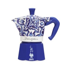 Cafetiera Bialetti Dolce &amp; Gabbana - Moka Express Mediterranean Blue 3 cesti