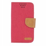 Cumpara ieftin Husa Telefon Flip book Universala Canvas 4.7 inch 13.8&times;7.3cm Red