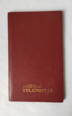 Carnet/agendă telefonică veche, anii 80. foto