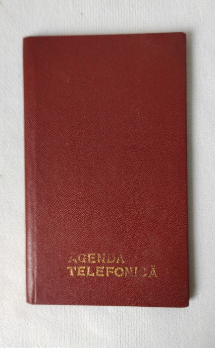 Carnet/agendă telefonică veche, anii 80.