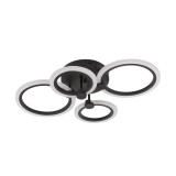 Lustra Urban LED 45W 3CCT 3150lm IP20, Negru, Erste