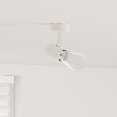 vidaXL Spotlight 1 cale ajustabil alb E27 foto