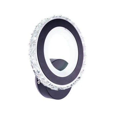 Aplica LED NOVA Rotonda, 16W, Negru &amp;amp; Inox, lumina Calda/Rece/Neutra ModernLight Concept foto