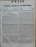 Foaia pentru minte , inima si literatura , nr. 12 si 13 , 1856