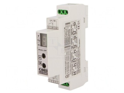 Timer Interval 0.01s-100h NO x2 24-250V AC/DC CRT-V2 foto