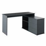 Cumpara ieftin Birou de colt mdf grafit Terino 138x50x75 cm