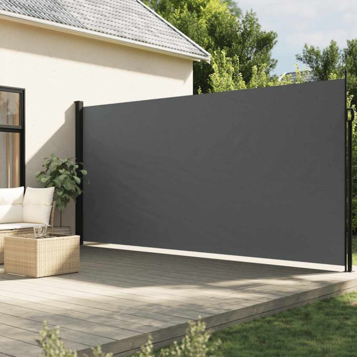 Copertină laterală retractabilă, antracit, 220x600 cm