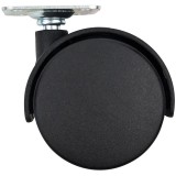 Set 4 roti pivotante pentru mobila, model plat, diametru 50 mm, placuta 38x38 mm, DSH 410338