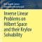 Inverse Linear Problems on Hilbert Space and Their Krylov Solvability