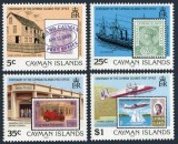 Insulele Cayman 1989 - Timbru pe timbru, avion, vapor, transport, serie neuzata