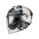 Cumpara ieftin Casca open face motociclete MT Cosmo SV Arrow C2 gri lucios (ochelari soare integrati) &ndash; tip viziera: MT-V-37 XL (61/62cm)