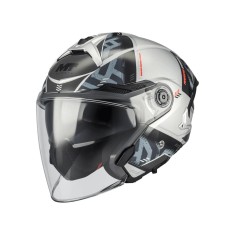 Casca open face motociclete MT Cosmo SV Arrow C2 gri lucios (ochelari soare integrati) &ndash; tip viziera: MT-V-37 S (55/56cm)