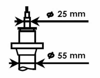 Amortizor VW EOS (1F7, 1F8) (2006 - 2016) KYB 325700