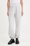 Rotate pantaloni de trening din bumbac culoarea gri, melanj, 1134281473