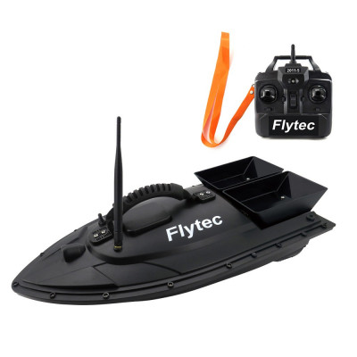 Barca pescuit si plantat momeala cu telecomanda Flytec 2011-5, 2 cuve, 2 motoare foto