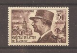 Franta 1952 - Mareșalul de Lattre de Tassegny, MNH