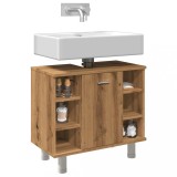 VidaXL Dulap pentru baie stejar artizanal, 60x32x53,5cm lemn prelucrat