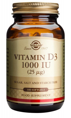 Vitamina D3 1000ui Solgar 100cps foto