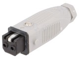 Conector Dreptunghiular ST Mufă Mamă 2 PIN Cositorit IP54