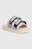 Tommy Jeans papuci TJW CITY HIKE SANDAL femei, culoarea bej, EN0EN02544