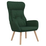 Cumpara ieftin Scaun de relaxare, verde inchis, material textil